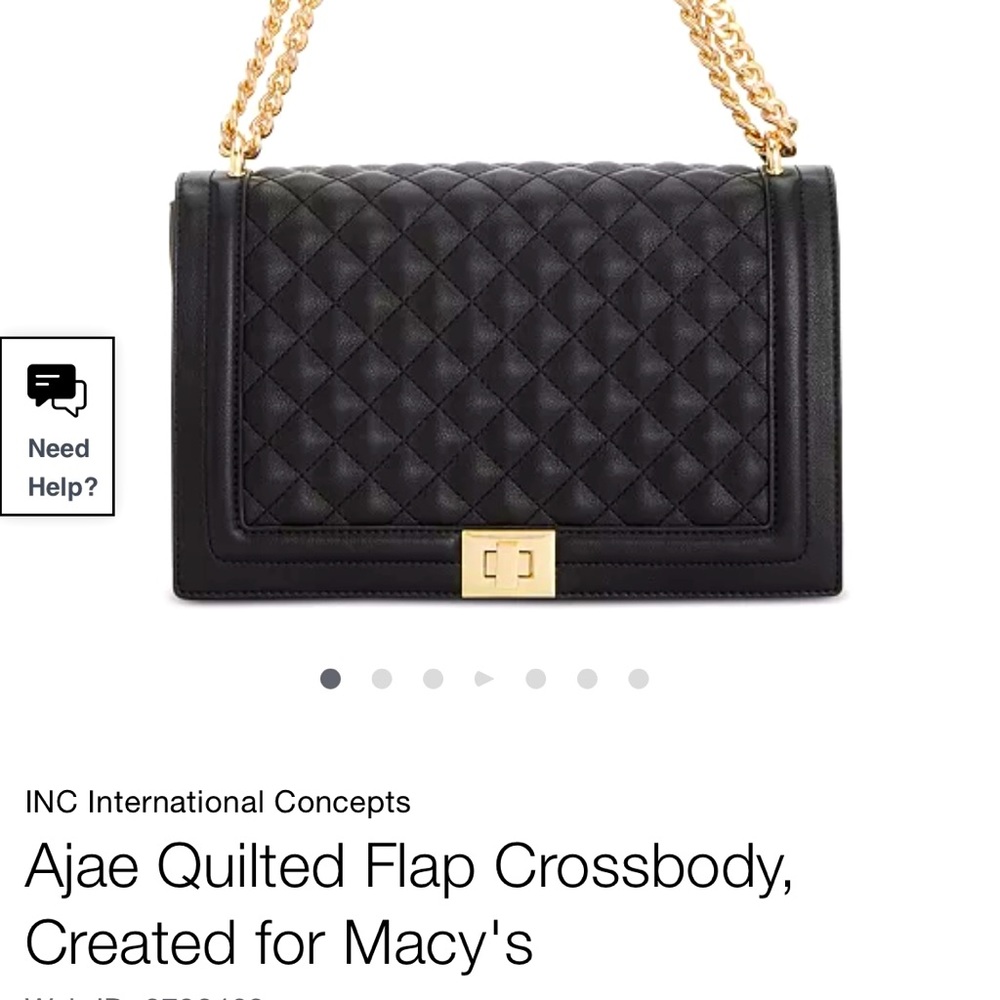 INC Quilted Flap Bag **MINT**